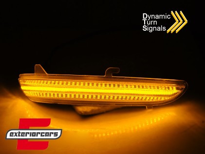 Žmigavci u retrovizoru LED SEQ (bijela) / Peugeot 208 2008 (2012-2020) Citroen C3 (2016-), KBPE07