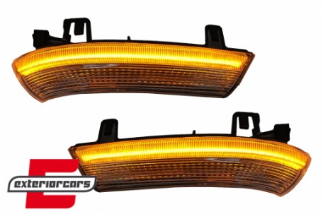 Žmigavci u retrovizoru LED SEQ (bijela) / VW Golf 5 6 Plus Jetta Passat Sharan Škoda Superb (2002-2008) Seat Alhambra (2009-2010), KBVW18