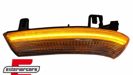 Žmigavci u retrovizoru LED SEQ (bijela) / VW Golf 5 6 Plus Jetta Passat Sharan Škoda Superb (2002-2008) Seat Alhambra (2009-2010), KBVW18