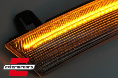 Žmigavci u retrovizoru LED SEQ (bijela) / VW Golf 5 6 Plus Jetta Passat Sharan Škoda Superb (2002-2008) Seat Alhambra (2009-2010), KBVW18