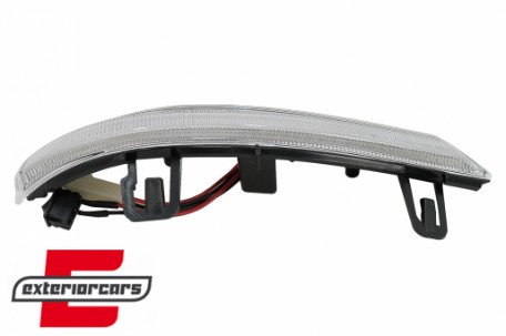 Žmigavci u retrovizoru LED SEQ (bijela) / VW Golf 5 6 Plus Jetta Passat Sharan Škoda Superb (2002-2008) Seat Alhambra (2009-2010), KBVW18