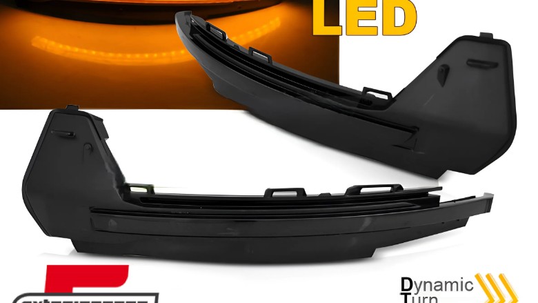 Žmigavci u retrovizoru LED SEQ (smoke) / Audi A1 (2010-2018), KBAU25
