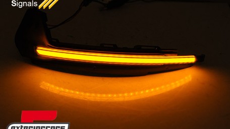 Žmigavci u retrovizoru LED SEQ (smoke) / Audi A1 (2010-2018), KBAU25