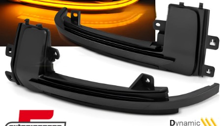 Žmigavci u retrovizoru LED SEQ (smoke) / AUDI A3 (2009-2012) A4 (2012-2015) A5 (2007-2016), KBAU14