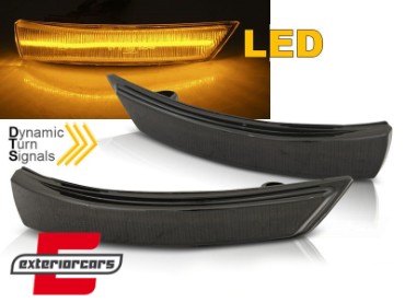 Žmigavci u retrovizoru LED SEQ (smoke) / Ford Focus (2008-2018) Mondeo (2010-2014), KBFO18