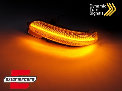 Žmigavci u retrovizoru LED SEQ (smoke) / MERCEDES C klasa W203 S203 (2000-2007) CL203 Sport Coupe (2001-2011), KBME09