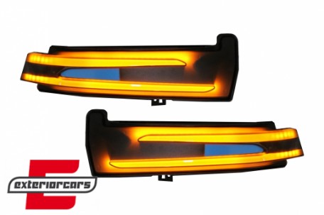 Žmigavci u retrovizoru LED SEQ (smoke) / MERCEDES W176 W246 W204 W216 W218 W212 X204 W221, KBME01