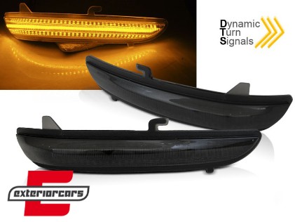 Žmigavci u retrovizoru LED SEQ (smoke) / Peugeot 208 2008 (2012-2020) Citroen C3 (2016-), KBPE08
