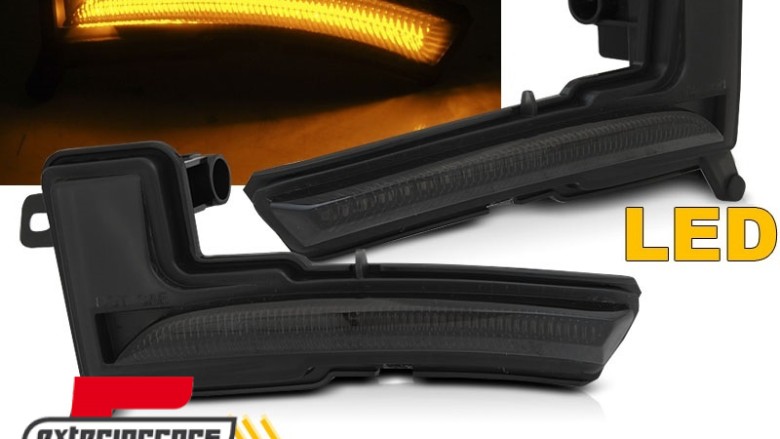 Žmigavci u retrovizoru LED SEQ (smoke) / Renault Clio IV (2016-2019), KBRE08