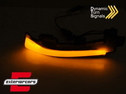 Žmigavci u retrovizoru LED SEQ (smoke) / VOLVO S60 V60 (2010-2019) S80 V70 (2012-2016) V40 (2012-2019), KBVO03