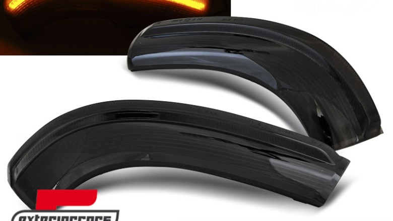 Žmigavci u retrovizoru LED SEQ (smoke) / VW Golf 5 6 Plus Jetta Passat Sharan Škoda Superb (2002-2008) Seat Alhambra (2009-2010), KBVW19