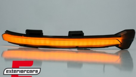 Žmigavci u retrovizoru LED SEQ (smoke) / VW Golf 7 (2013-2019) Sportsvan (2014-2020) Touran II (2015-), KBVW08
